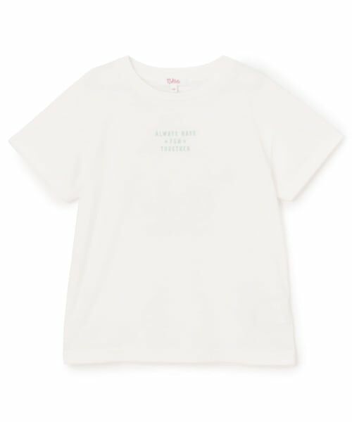 PINK-latte / ピンク ラテ Tシャツ | 【デイリープライス】ロゴくまちゃん半袖Tシャツ（オフ ホワイト）