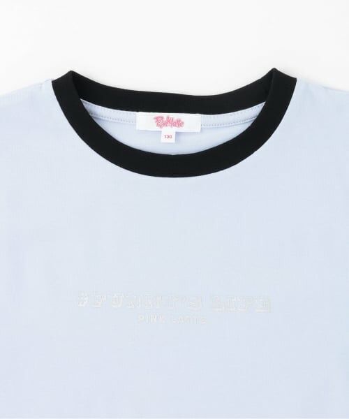 PINK-latte / ピンク ラテ Tシャツ | 【デイリープライス】箔プリントスケボーくまちゃん半袖Tシャツ | 詳細2