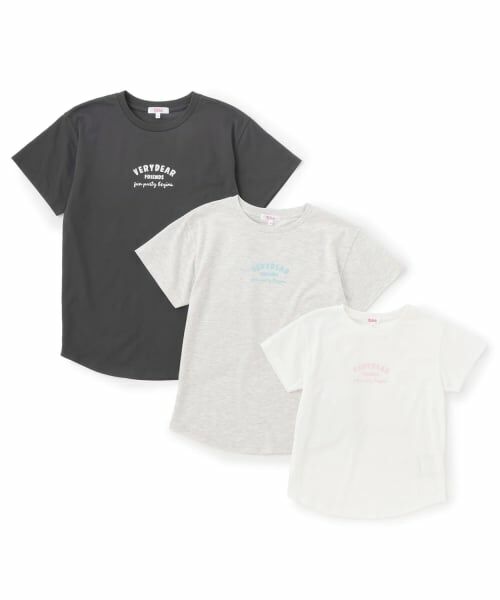 PINK-latte / ピンク ラテ Tシャツ | 【デイリープライス】グラデくまちゃん半袖チュニックTシャツ | 詳細8