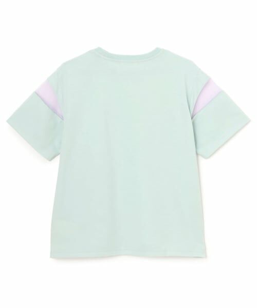 PINK-latte / ピンク ラテ Tシャツ | 袖チュール切替ナンバリング半袖Tシャツ | 詳細1