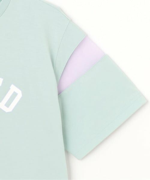 PINK-latte / ピンク ラテ Tシャツ | 袖チュール切替ナンバリング半袖Tシャツ | 詳細4