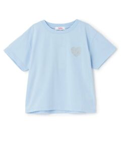 PINK-latte / ピンク ラテ Tシャツ | 【デイリープライス】バックハートラメロゴ半袖Tシャツ
