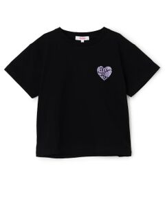 PINK-latte / ピンク ラテ Tシャツ | 【デイリープライス】バックハートラメロゴ半袖Tシャツ
