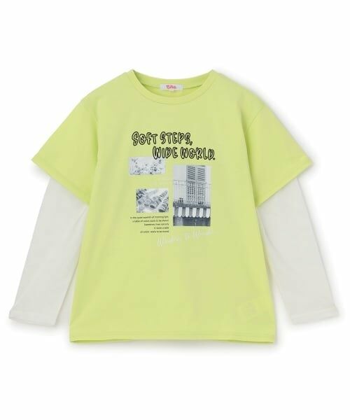 PINK-latte / ピンク ラテ Tシャツ | メッシュ袖切替ドッキングビッグTシャツ | 詳細11