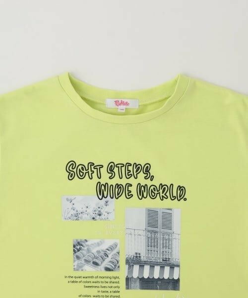 PINK-latte / ピンク ラテ Tシャツ | メッシュ袖切替ドッキングビッグTシャツ | 詳細2