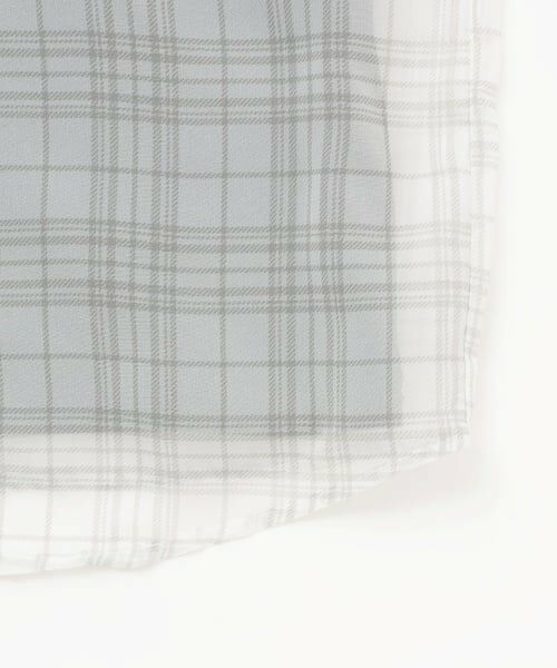 PINK-latte / ピンク ラテ シャツ・ブラウス | 肩あきシアーチェックドッキングシャツ | 詳細4