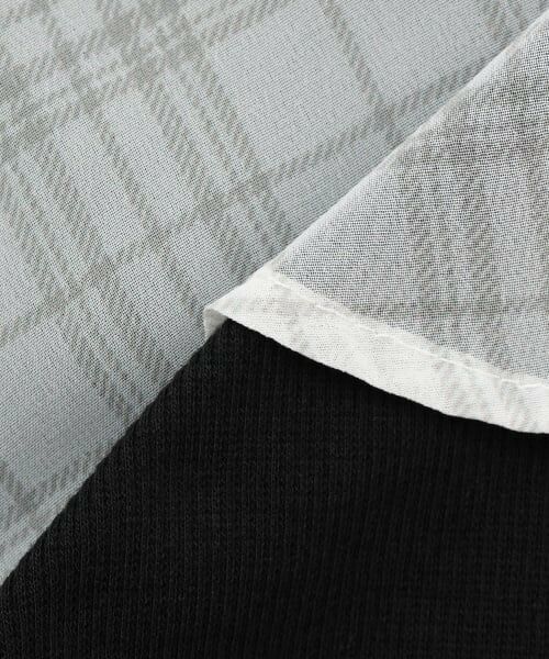 PINK-latte / ピンク ラテ シャツ・ブラウス | 肩あきシアーチェックドッキングシャツ | 詳細6