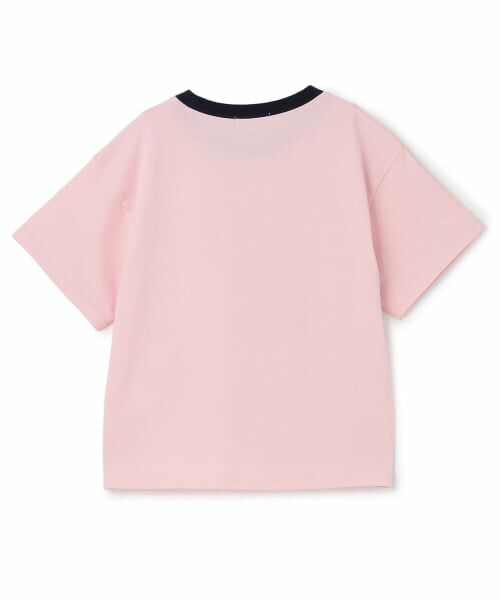PINK-latte / ピンク ラテ Tシャツ | 【別注】ロゴプリントリンガーTシャツ | 詳細1