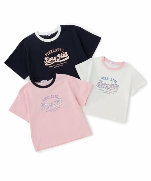 PINK-latte / ピンク ラテ Tシャツ | 【別注】ロゴプリントリンガーTシャツ | 詳細6