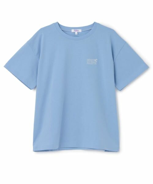 PINK-latte / ピンク ラテ Tシャツ | 【別注】チェッカーボックスTシャツ（サックス）