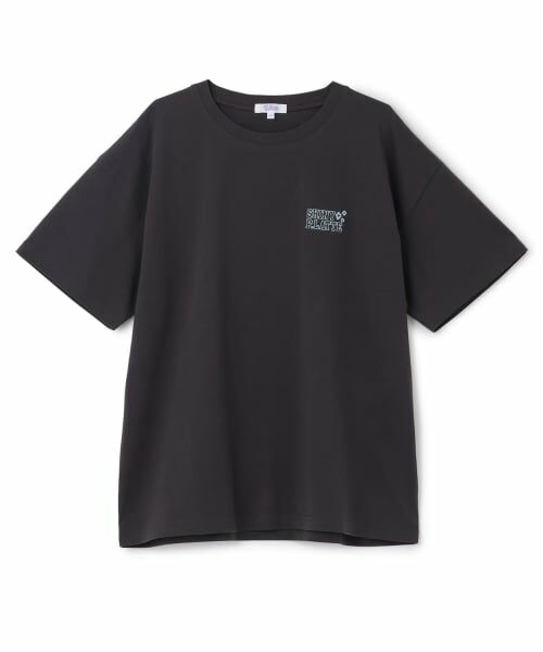 PINK-latte / ピンク ラテ Tシャツ | 【別注】チェッカーボックスTシャツ（チャコール）