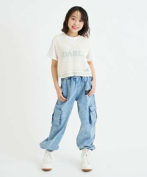 PINK-latte / ピンク ラテ ニット・セーター | 【洗える】メッシュニットベスト＋半袖Tシャツ | 詳細17