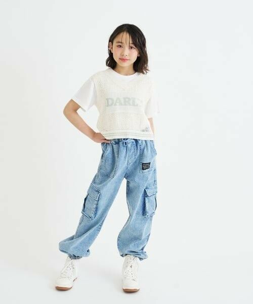 PINK-latte / ピンク ラテ ニット・セーター | 【洗える】メッシュニットベスト＋半袖Tシャツ | 詳細18