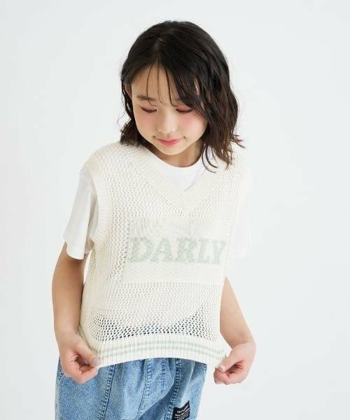 PINK-latte / ピンク ラテ ニット・セーター | 【洗える】メッシュニットベスト＋半袖Tシャツ | 詳細19