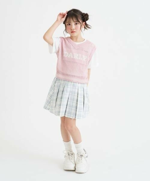 PINK-latte / ピンク ラテ ニット・セーター | 【洗える】メッシュニットベスト＋半袖Tシャツ | 詳細23