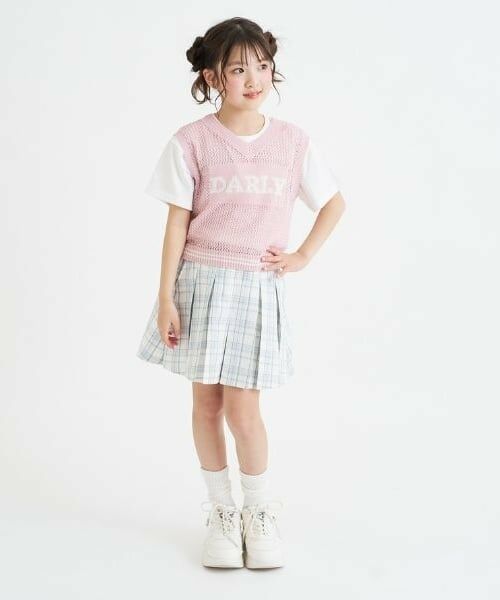 PINK-latte / ピンク ラテ ニット・セーター | 【洗える】メッシュニットベスト＋半袖Tシャツ | 詳細24