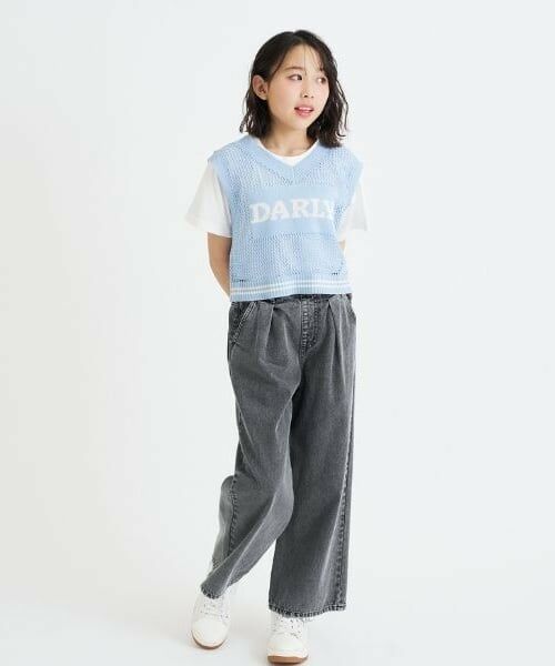 PINK-latte / ピンク ラテ ニット・セーター | 【洗える】メッシュニットベスト＋半袖Tシャツ | 詳細27