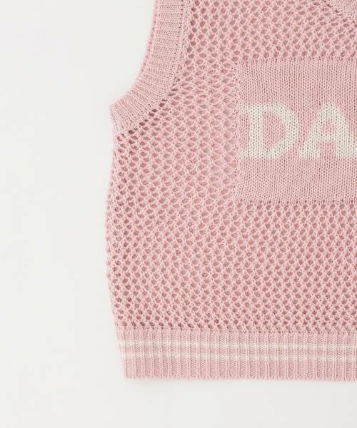 PINK-latte / ピンク ラテ ニット・セーター | 【洗える】メッシュニットベスト＋半袖Tシャツ | 詳細4