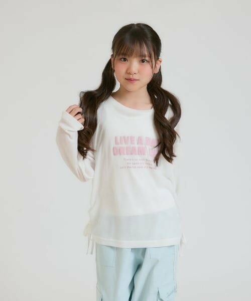 PINK-latte / ピンク ラテ Tシャツ | 【セットアイテム】シアードロストトップス＋タンクトップ（オフ ホワイト）