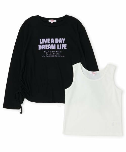 PINK-latte / ピンク ラテ Tシャツ | 【セットアイテム】シアードロストトップス＋タンクトップ | 詳細2