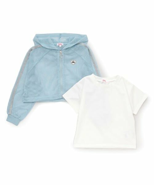 PINK-latte / ピンク ラテ パーカー | 【セットアイテム】メッシュパーカー＋半袖Tシャツ | 詳細2