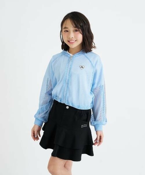 PINK-latte / ピンク ラテ パーカー | 【セットアイテム】メッシュパーカー＋半袖Tシャツ（サックス）