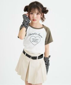 PINK-latte / ピンク ラテ Tシャツ | アームウォーマーつき半袖トップス