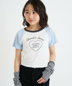 PINK-latte / ピンク ラテ Tシャツ | アームウォーマーつき半袖トップス