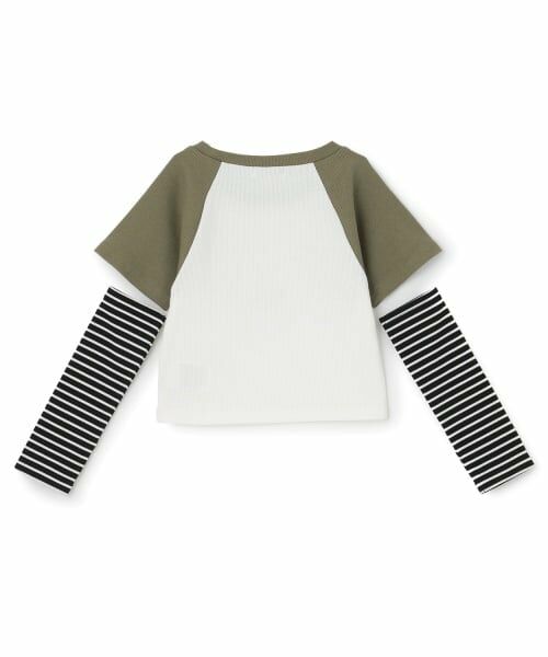 PINK-latte / ピンク ラテ Tシャツ | アームウォーマーつき半袖トップス | 詳細1