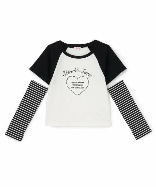 PINK-latte / ピンク ラテ Tシャツ | アームウォーマーつき半袖トップス | 詳細10