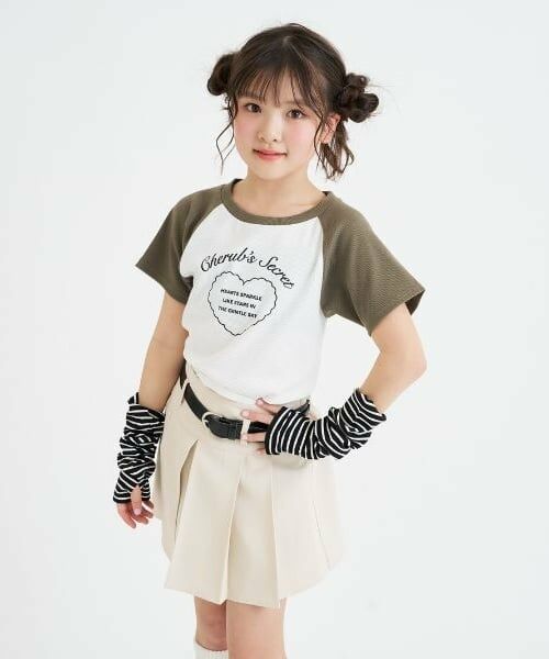 PINK-latte / ピンク ラテ Tシャツ | アームウォーマーつき半袖トップス | 詳細15