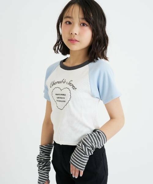 PINK-latte / ピンク ラテ Tシャツ | アームウォーマーつき半袖トップス | 詳細19