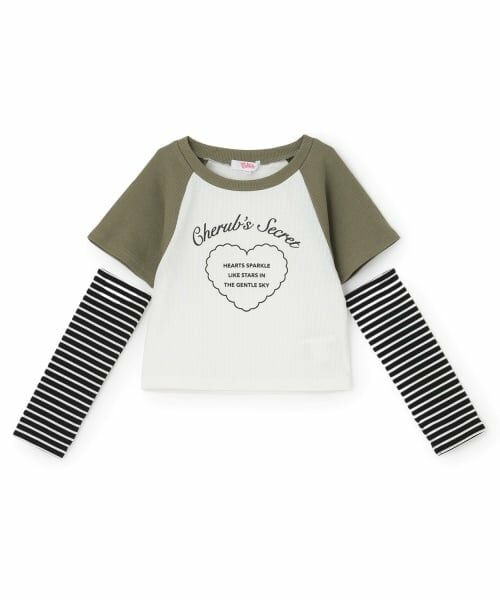 PINK-latte / ピンク ラテ Tシャツ | アームウォーマーつき半袖トップス | 詳細8