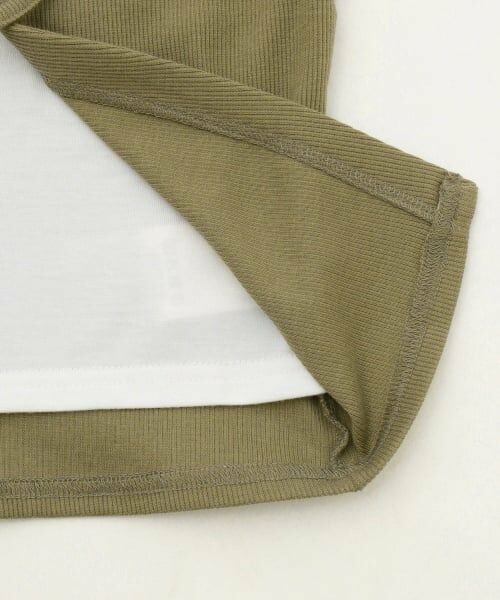 PINK-latte / ピンク ラテ Tシャツ | テレコレースアップ半袖トップス | 詳細6