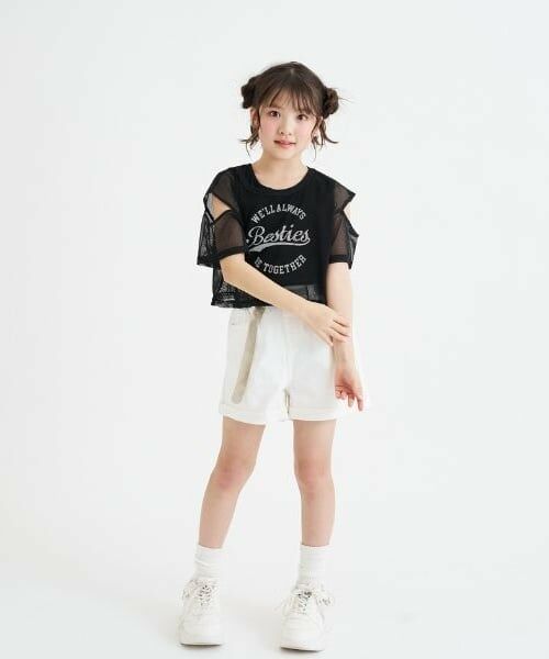 PINK-latte / ピンク ラテ Tシャツ | 【セットアイテム】肩あきメッシュ半袖T＋タンクセット | 詳細16