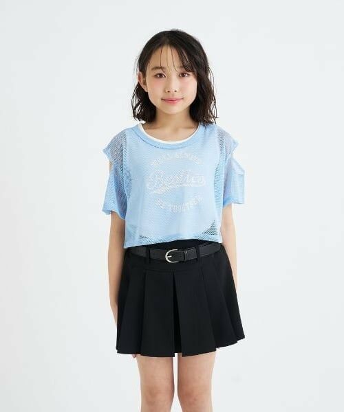 PINK-latte / ピンク ラテ Tシャツ | 【セットアイテム】肩あきメッシュ半袖T＋タンクセット | 詳細18