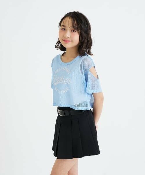 PINK-latte / ピンク ラテ Tシャツ | 【セットアイテム】肩あきメッシュ半袖T＋タンクセット | 詳細22