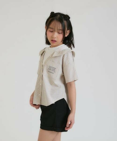 PINK-latte / ピンク ラテ Tシャツ | シャツドッキング半袖プルオーバー | 詳細12