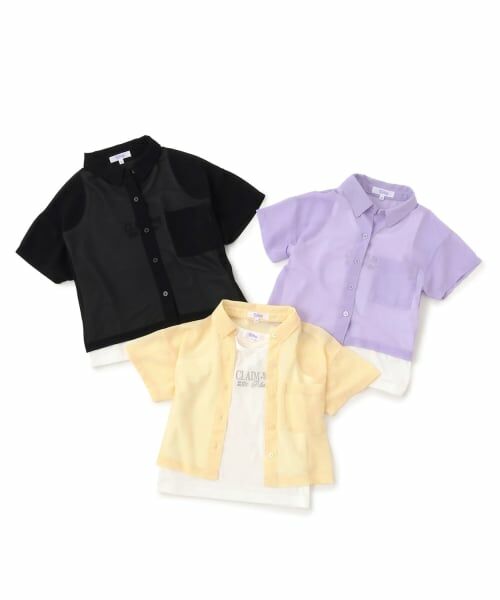 PINK-latte / ピンク ラテ シャツ・ブラウス | 【別注】シアーシャツ＋タンクセット | 詳細12