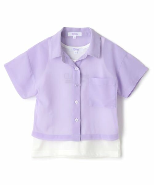 PINK-latte / ピンク ラテ シャツ・ブラウス | 【別注】シアーシャツ＋タンクセット（ラベンダー）