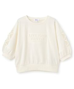 PINK-latte / ピンク ラテ スウェット | 【別注】エンボス7分丈プルオーバー