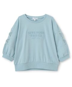 PINK-latte / ピンク ラテ スウェット | 【別注】エンボス7分丈プルオーバー