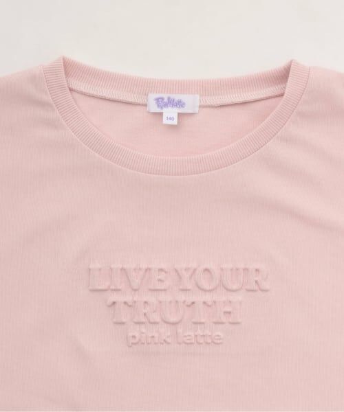 PINK-latte / ピンク ラテ スウェット | 【別注】エンボス7分丈プルオーバー | 詳細2