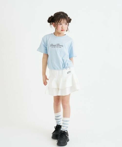 PINK-latte / ピンク ラテ Tシャツ | 裾ドロストりぼんタック半袖Tシャツ | 詳細16