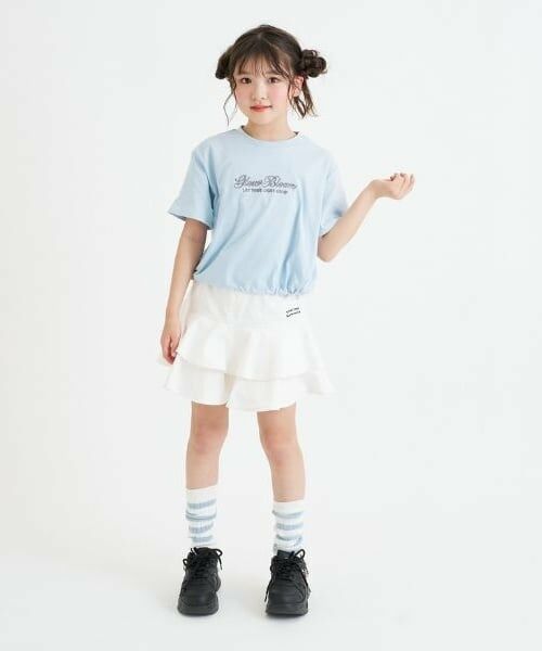 PINK-latte / ピンク ラテ Tシャツ | 裾ドロストりぼんタック半袖Tシャツ | 詳細17