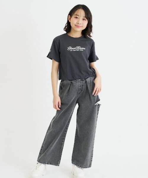 PINK-latte / ピンク ラテ Tシャツ | 裾ドロストりぼんタック半袖Tシャツ | 詳細19