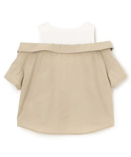 PINK-latte / ピンク ラテ シャツ・ブラウス | 【別注】肩あきシャツドッキングトップス | 詳細1