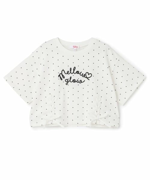 PINK-latte / ピンク ラテ Tシャツ | アソート柄レースアップ半袖Tシャツ | 詳細11