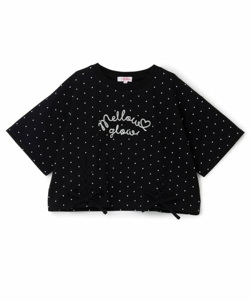 PINK-latte / ピンク ラテ Tシャツ | アソート柄レースアップ半袖Tシャツ | 詳細12