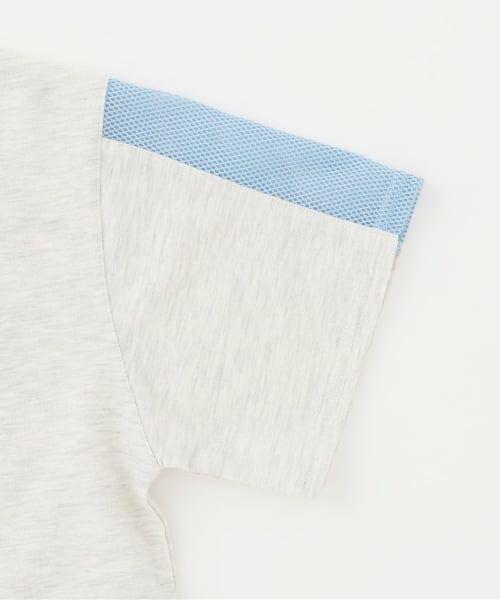 PINK-latte / ピンク ラテ Tシャツ | 袖メッシュハーフジップ半袖Tシャツ | 詳細3